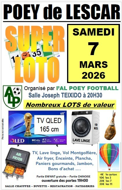 SUPER LOTO de l'ALP FOOTBALL