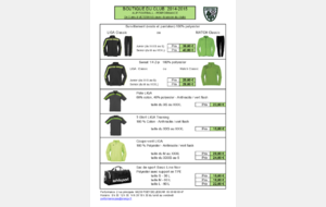 La Boutique du club 2014-2015 est arrivée
