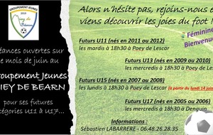 On prépare déjà la saison prochaine chez les jeunes