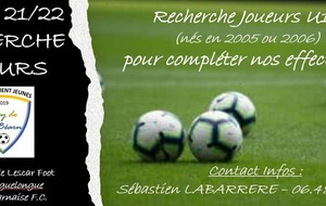 Recherche Joueurs U17 pour le Groupement Jeunes du Miey de Béarn ⚽️