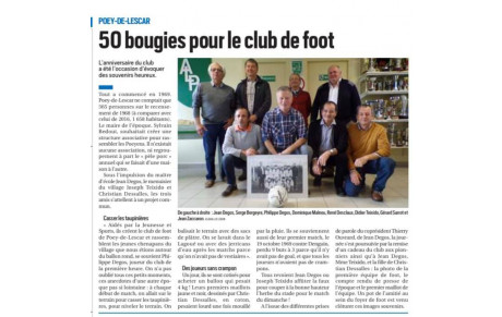 Le club fête ses 50 ans